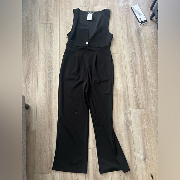 NEW WITH TAGS! Allegra K Black Jumpsuit - Picture 7 of 7
